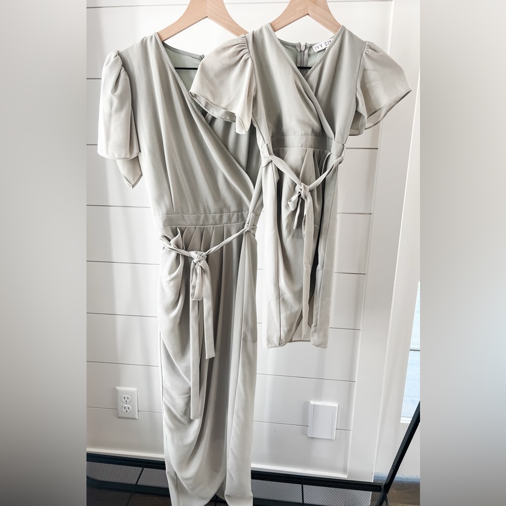 Chic Cream Midi Wrap Dress